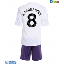 Manchester United Bruno Fernandes #8 Gostujuci Dres za djecu 2025-26 Kratak Rukav (+ Kratke hlače)